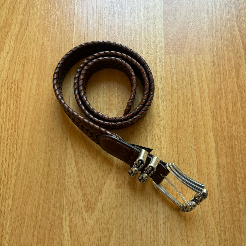 Brighton brown leather belt